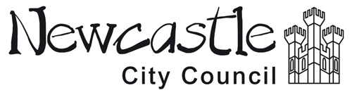 Newcastle City Council logo, black on a white background